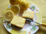 Squares (cake) carotte-crème de citron-parfum de noisette