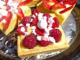 Petites tartes fraises et framboises ,crémeux de citron basilic