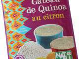 Gâteau de quinoa au citron de la marque Natali