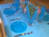 Déco de table bleu