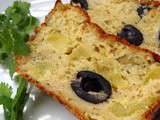 Cake aux anchois, courgettes et olives