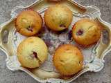 Muffins à la rose et framboises
