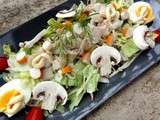 Salade de poisson et surimi sauce aneth et miel