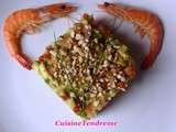 Salade raffinée avocat crevettes