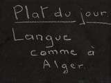 Langue comme à Alger