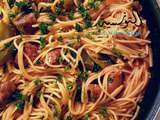 Spaghetti aux merguez version one pot pasta