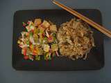 Chou sauce soja + tofu grillé aux légumes croquants