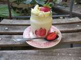 Dessert fraise-vanille-meringue