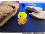 Assiette de foie gras de canard, fleurs de sel au piment d'espelette et pousses germees