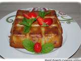 Gâteau maison rhubarbe et fraises