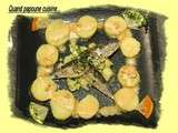 Salade de pommes de terre-sardines vinaigrette a l'argousier