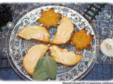 Toasts foie gras et mousse de canard a l'orange