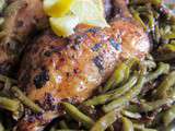 Poulet au Four et ses Haricots Vert
