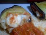 Roulés d'Aubergine Mozzarella dans sa Marinade