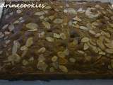 Brownie chocolat blanc-amandes
