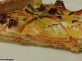 Quiche aux carottes, chevre et cumin