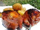 Brochettes de magret de canard aux abricots