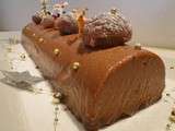 Bûche chocolat-marron