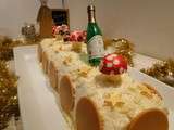 Bûche vanille caramel