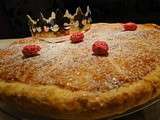 Galette aux pommes et pralines roses