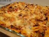 Gratin de pâtes à la basquaise