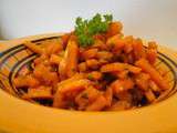 Julienne de carottes au miel et soja
