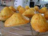 Madeleines aux crevettes et au curry