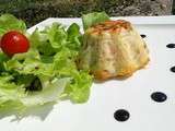 Petits flans de légumes au saumon et au comté