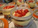 Tiramisu aux fraises et chocolat blanc