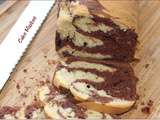Cake marbré chocolat-cacahuètes