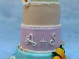 Wedding cake theme tropical