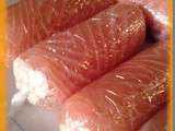 Ballotine de saumon farcies aux crevettes et cabillaud