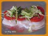 Papillote poisson tomate- courgette
