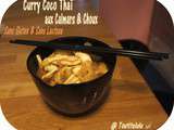 Curry coco Thaï aux choux et calmar sans gluten, sans lactose et sans caséine