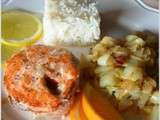 Saumon, endives au carvi et à l'orange