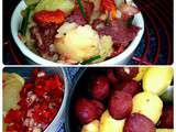 Salade bicolore des pommes de terre