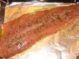 Filet de saumon sauvage et sa marinade