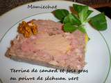 Terrine de canard et foie gras au poivre de séchuan vert