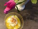 Dessert crémeux aux poires et mascarpone