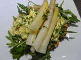 Salade aux oeufs et asperges