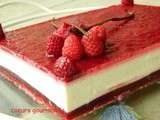Entremets panna cotta framboises