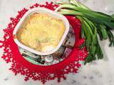 Gratin de noix de saint jacques/poireaux (pour 2 personnes)