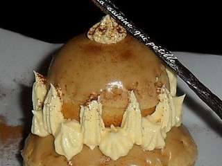 Religieuse vanille mascarpone glacage café (craquelin façon michalak)