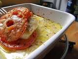 Merlu braisé à la tomate et parmesan