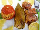 Légumes d’été Farcis a la Truite, Ricotta et Millet ( Terre-Mer)