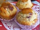 Muffins aux Cranberries et Noisette à la Ricotta