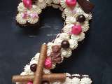 Number Cake chocolat/vanille
