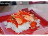 Poêlée de saumon aux poivrons et tomates cerises - Passe plats entre amis #9