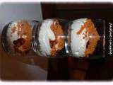 Verrine de chantilly au citron, spéculoos et framboise