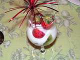 Coupes surprises fraise-kiwis